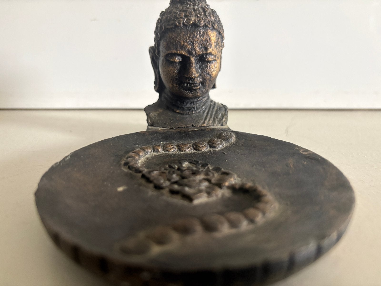 Boeddha wieriokhouder met schaaltje, Antiquités & Art, Enlèvement