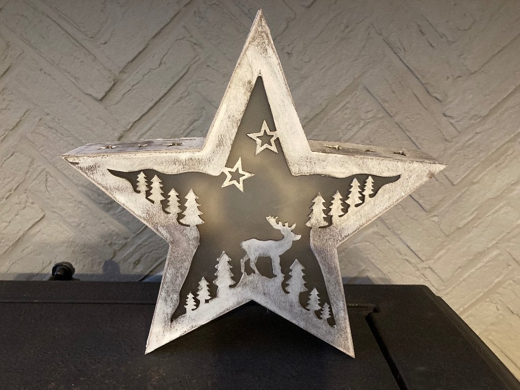 Kerstster met verlichting, Diversen, Ophalen of Verzenden, Zo goed als nieuw
