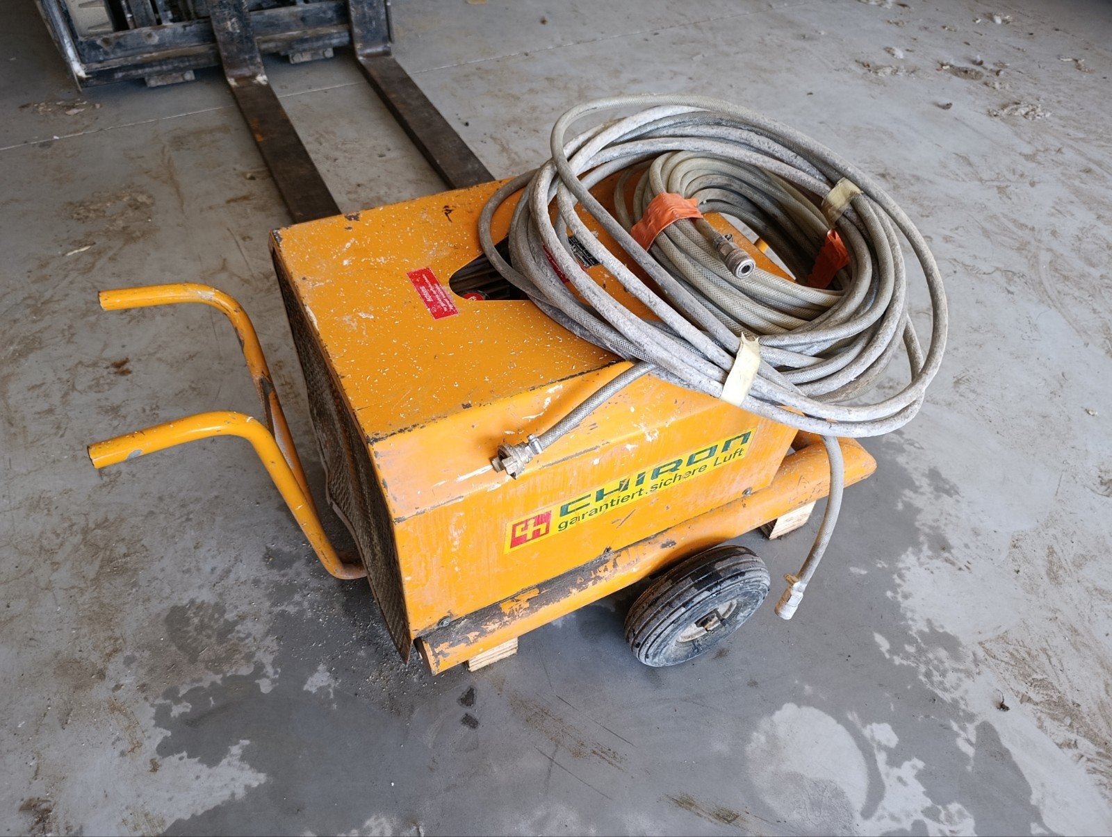 Compresseur lourd Chiron 380 V, moteur Dietz, Bricolage & Construction, Compresseurs, Enlèvement, Utilisé, 6 à 10 bars, 800 litres/min ou plus