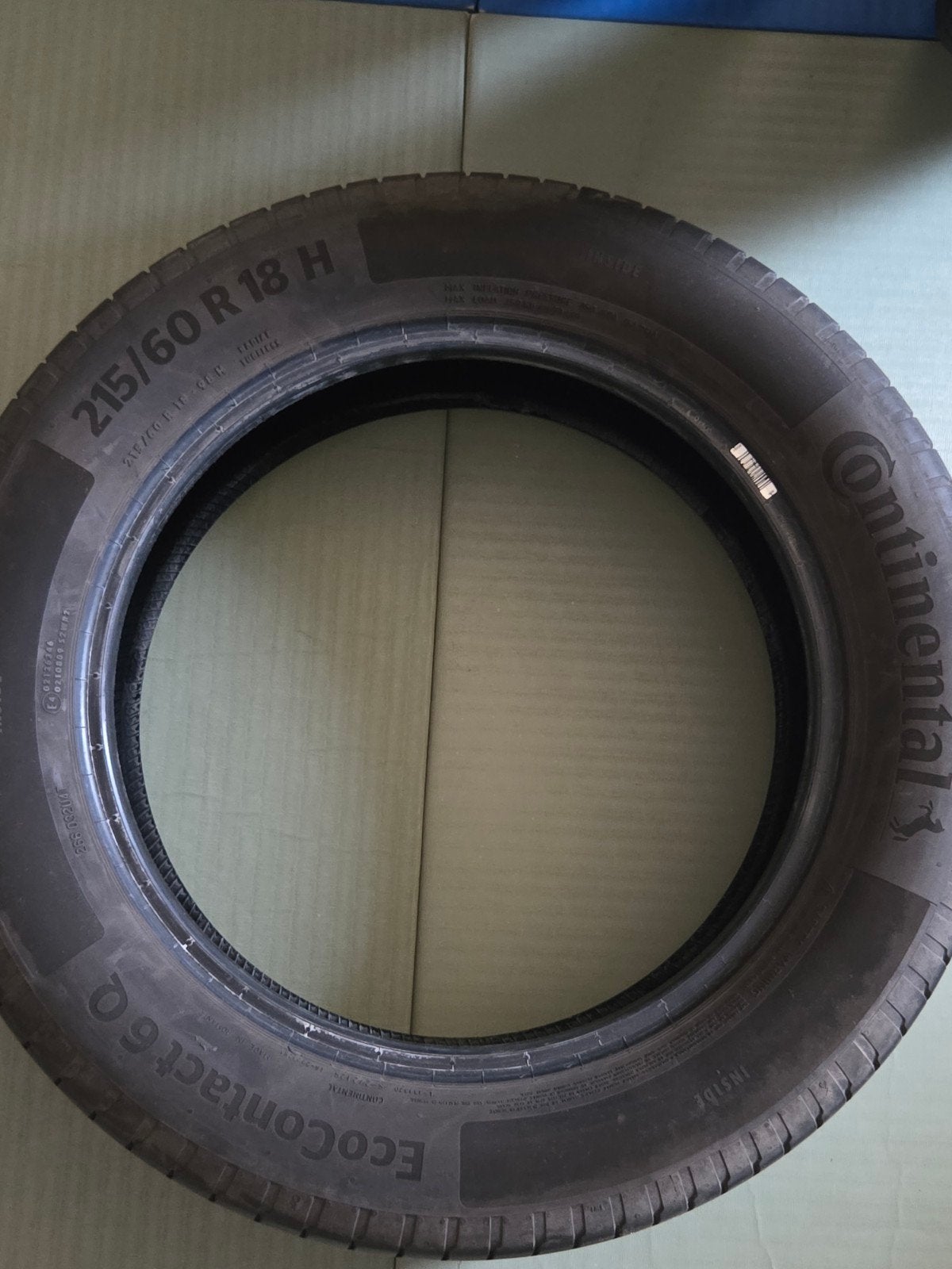 4x continental Ecocontact Q6 215/60R18H, Ophalen