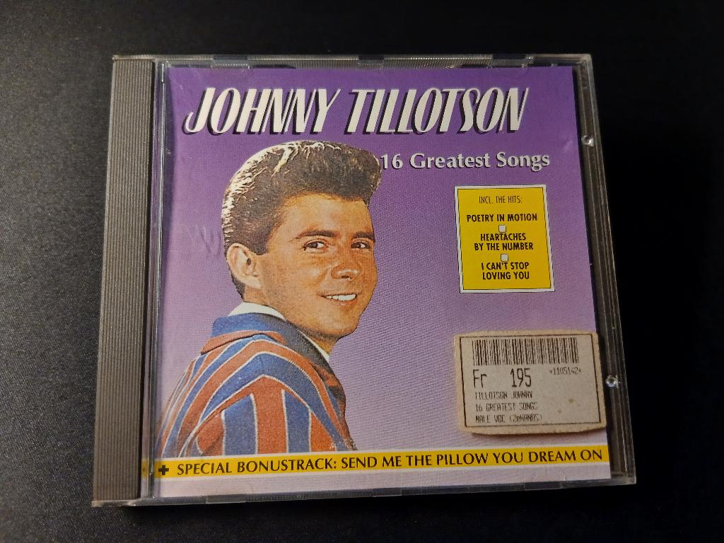 Johnny Tillotson – 16 Greatest Songs - Cd, Ophalen of Verzenden, 1960 - 1969, Zo goed als nieuw