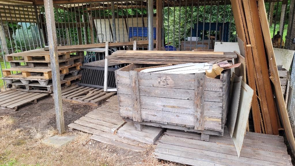 gratis houtpalleten, Ophalen, Balken