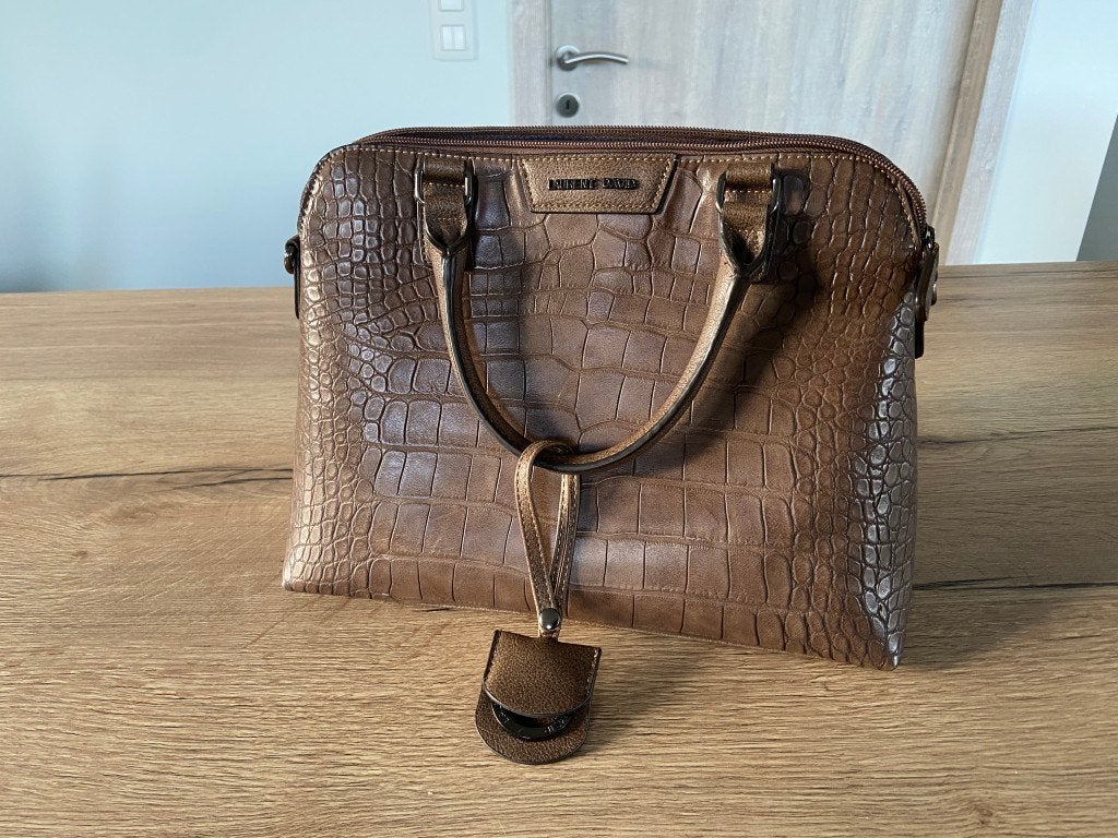 Sac à main Laurent David en état neuf, Enlèvement ou Envoi, Comme neuf, Brun, Sac à main
