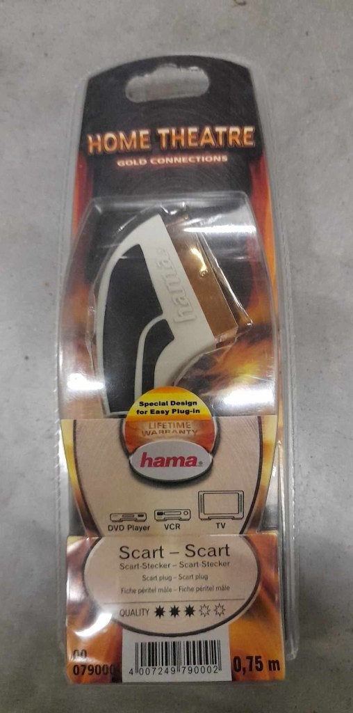 Nieuwe hama scartkabel, TV, Hi-fi & Vidéo, Câbles audio & Câbles de télévision, Enlèvement ou Envoi, Neuf, Moins de 2 mètres, Câble péritel