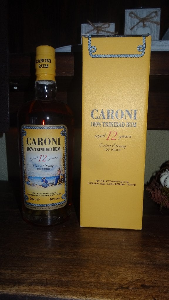TOP CARONI RHUM 100% TRINIDAD 12 YEARS, Enlèvement ou Envoi, Pleine, Comme neuf, Autres types
