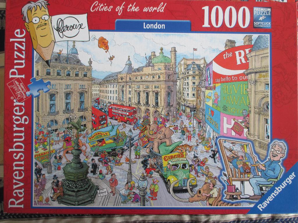 puzzel ravensburger Londen 1000, Ophalen of Verzenden, 500 t/m 1500 stukjes, Zo goed als nieuw, Legpuzzel