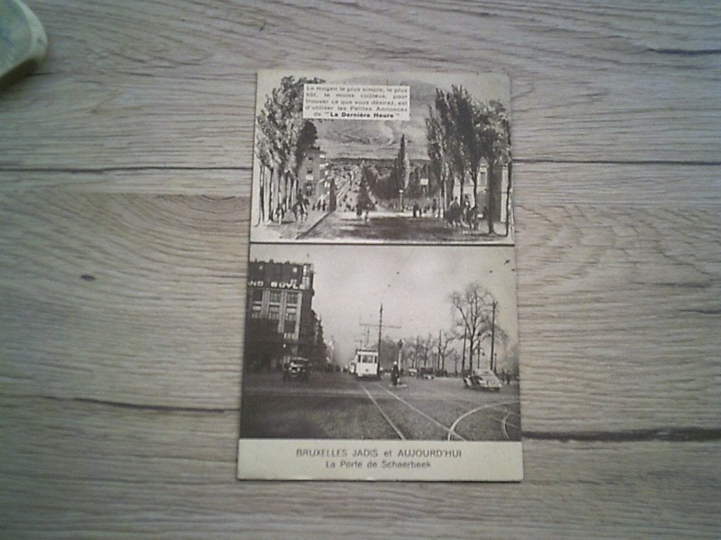 BRUXELLES: Jadis - La Porte de SCHAERBEEK, publicité "Dites", Enlèvement ou Envoi, Avant 1920, Affranchie, Bruxelles (Capitale)