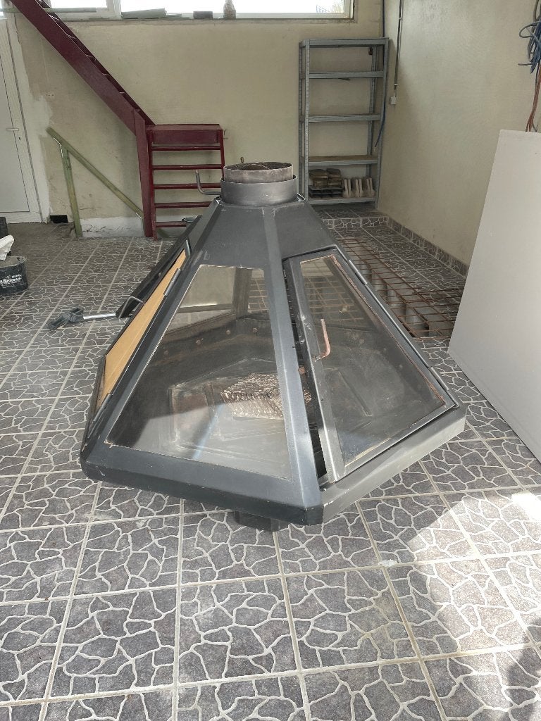 Donbar design openhaard ., Enlèvement, Utilisé, Cheminée sur pied, Cheminée au bois
