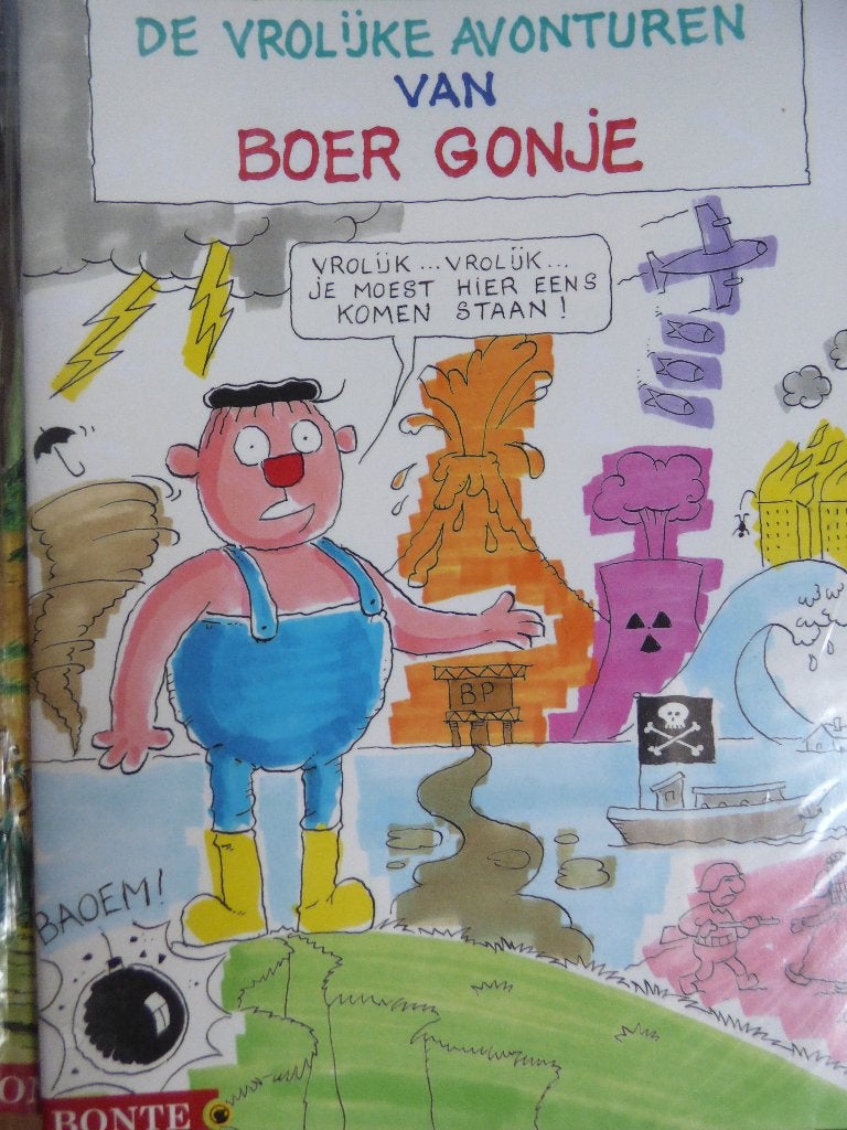 de vrolijke avonturen van boer gonje ,   softcover, Ophalen of Verzenden