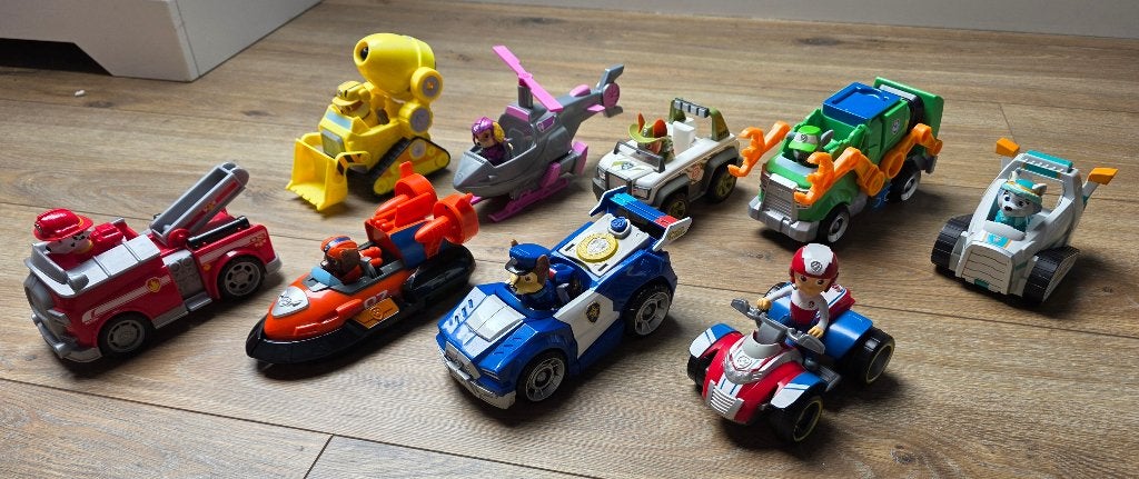 Set Paw Patrol voertuigen - Deluxe Editions, Ophalen, Zo goed als nieuw