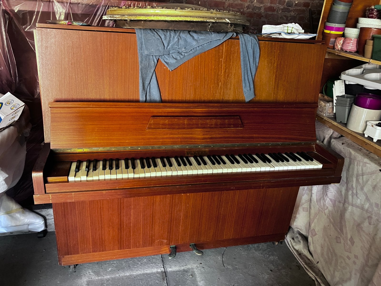 Piano, Musique & Instruments, Enlèvement, Utilisé, Brun, Piano