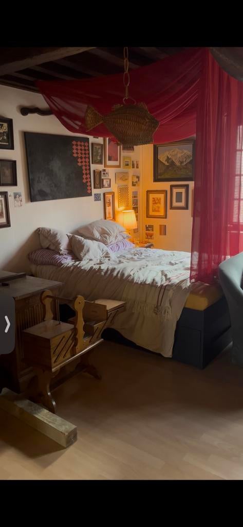 Ikea BRIMNES zwart bedframe 140x200, Enlèvement, Noir