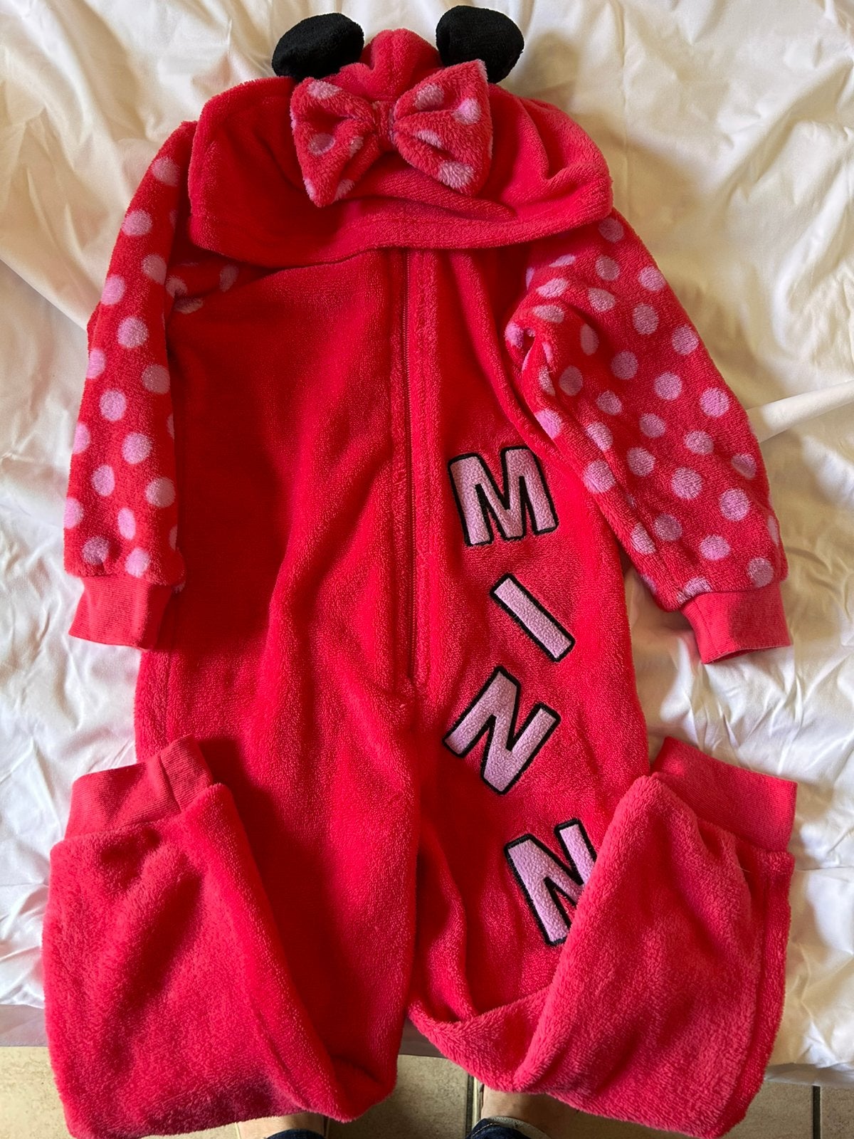 Minnie Onesie meisje fleece 98/104, Kinderen en Baby's, Ophalen of Verzenden, Zo goed als nieuw, Meisje, Overige typen