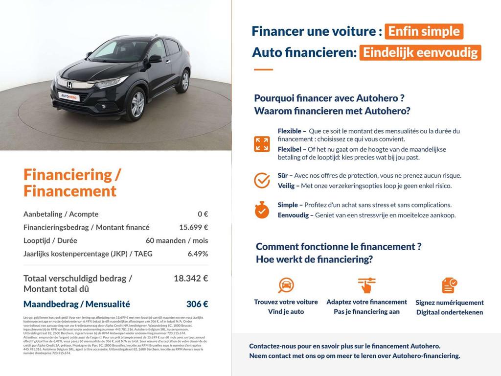 Honda HR-V 1.5 i-VTEC Executive (automatique), Autos, Honda, Détection des panneaux routiers, Achat, Euro 6, HR-V