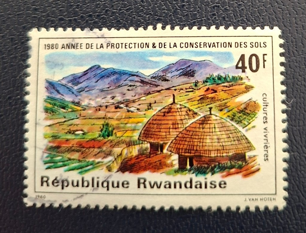 Postzegel Rwanda OBP 1025, Ophalen of Verzenden, Gestempeld