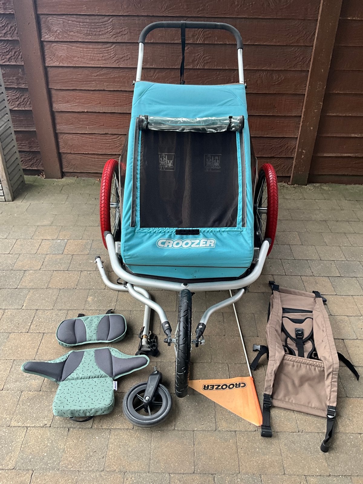 Croozer kid for 2 fietskar VERING hangmatje verkleiner, Ophalen, Gebruikt, Vering, Kinderkar