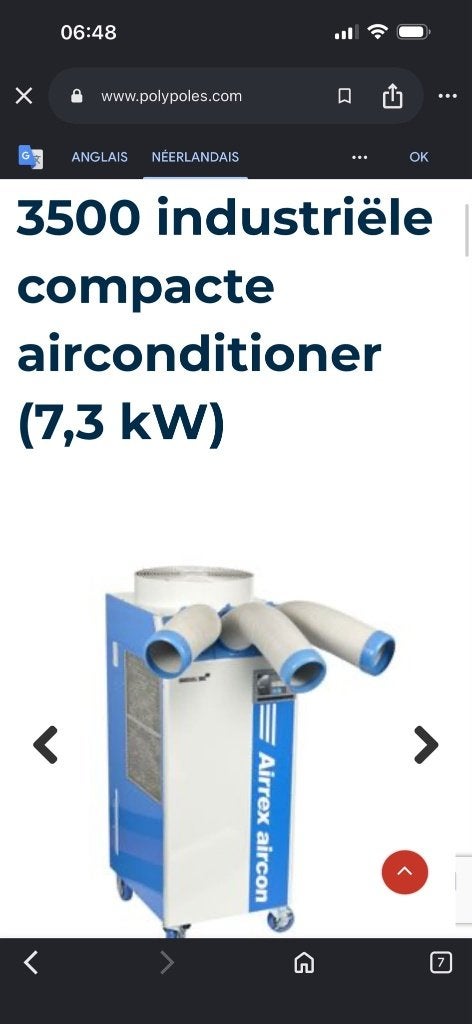 Airco, Electroménager, Climatiseurs, Refroidissement et Déshumidification, Comme neuf, Enlèvement, Minuterie