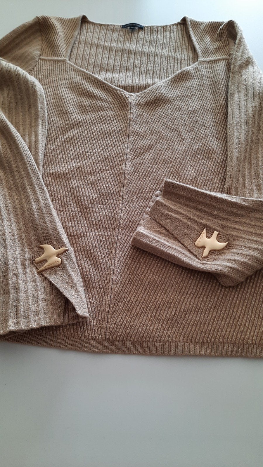 MOOIE GOUDKLEURIG PULL CAROLINE BISS, Caroline Biss, Ophalen of Verzenden, Zo goed als nieuw, Goud