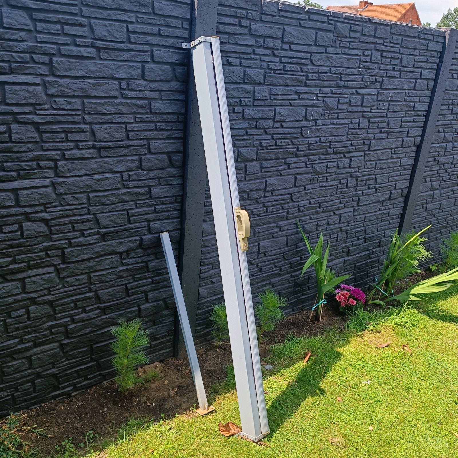 grijze windschermen, Tuin en Terras, Ophalen