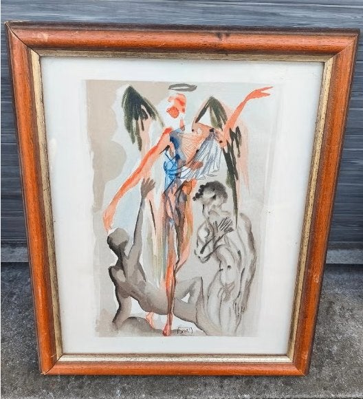 Lithographie signe Salvador Dali, Ophalen of Verzenden, Lithografie