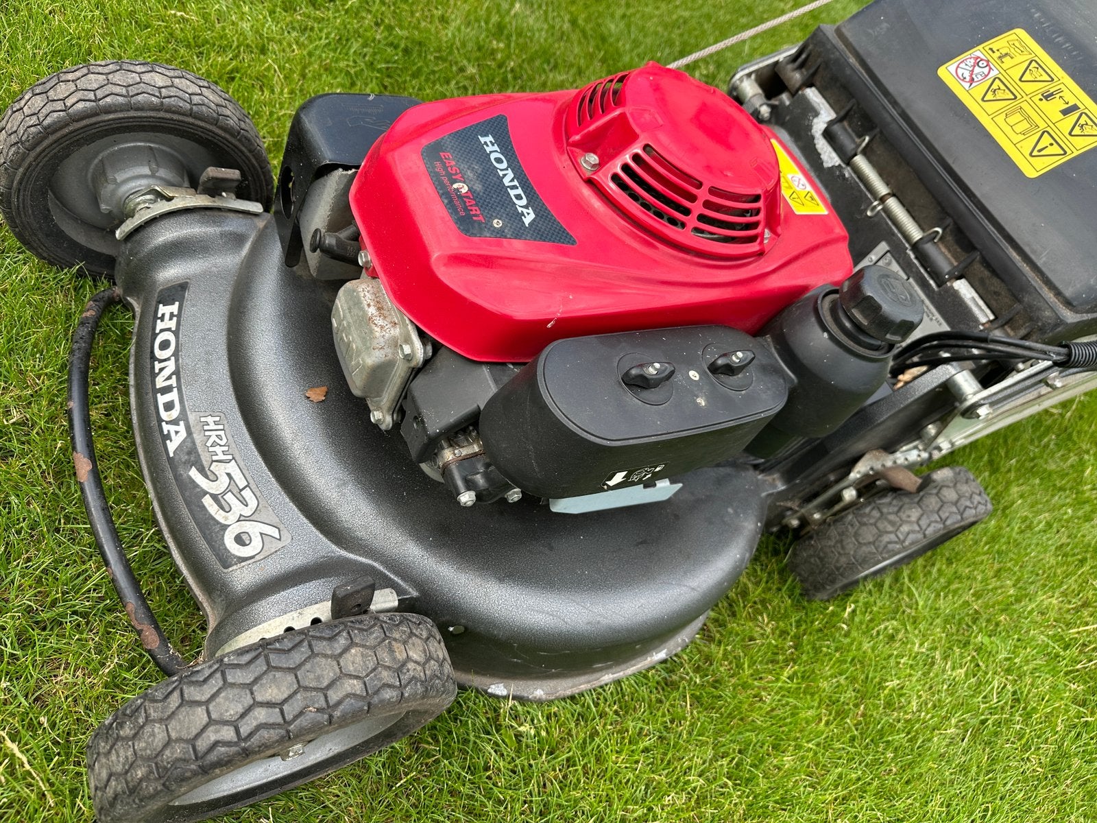 Grasmaaier Honda HRH 536, Jardin & Terrasse, Tondeuses à gazon, Comme neuf, Sac de ramassage, Enlèvement