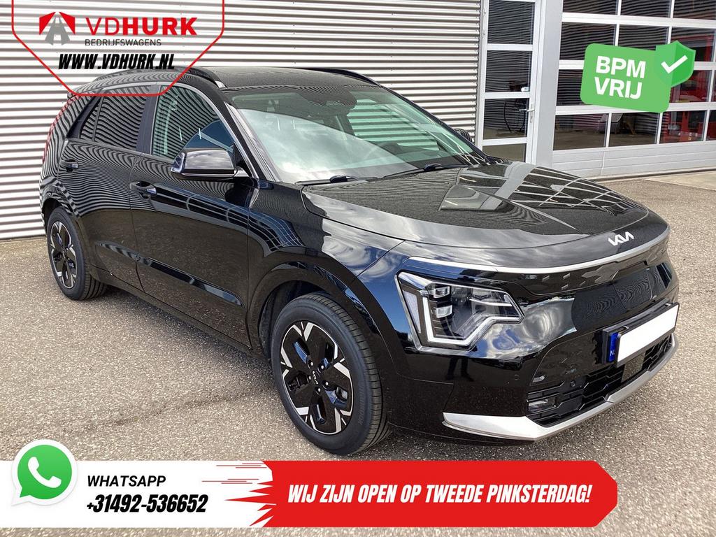 Kia Niro EV 463 km WLTP Pano/ Dealer Onderhouden/ Snellader/, Auto's, Kia, Automaat, USB, Zwart, SUV of Terreinwagen