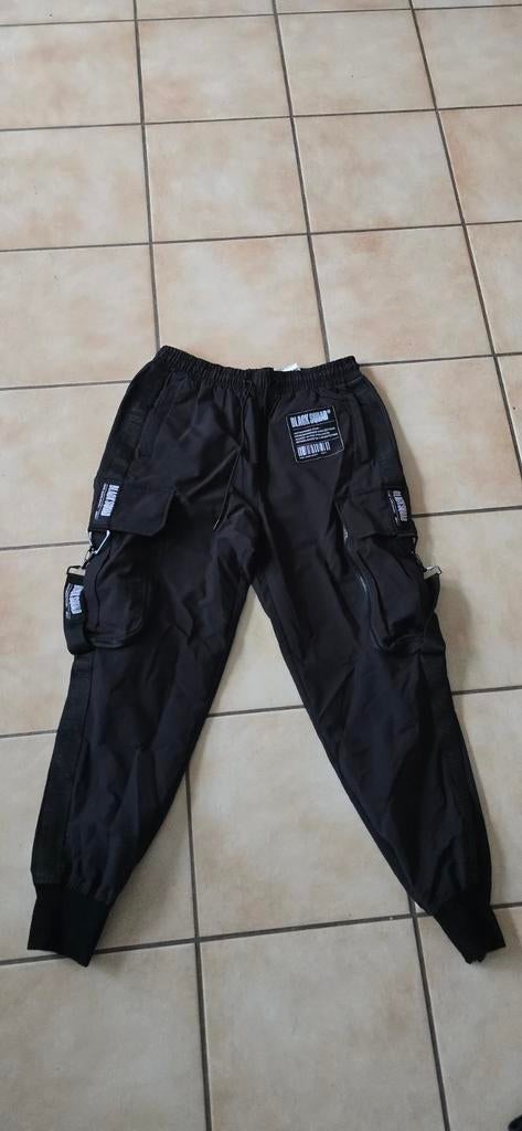 Black Squad broek cargobroek zwart nieuw S met zakken, Ophalen, Maat 46 (S) of kleiner, Zwart