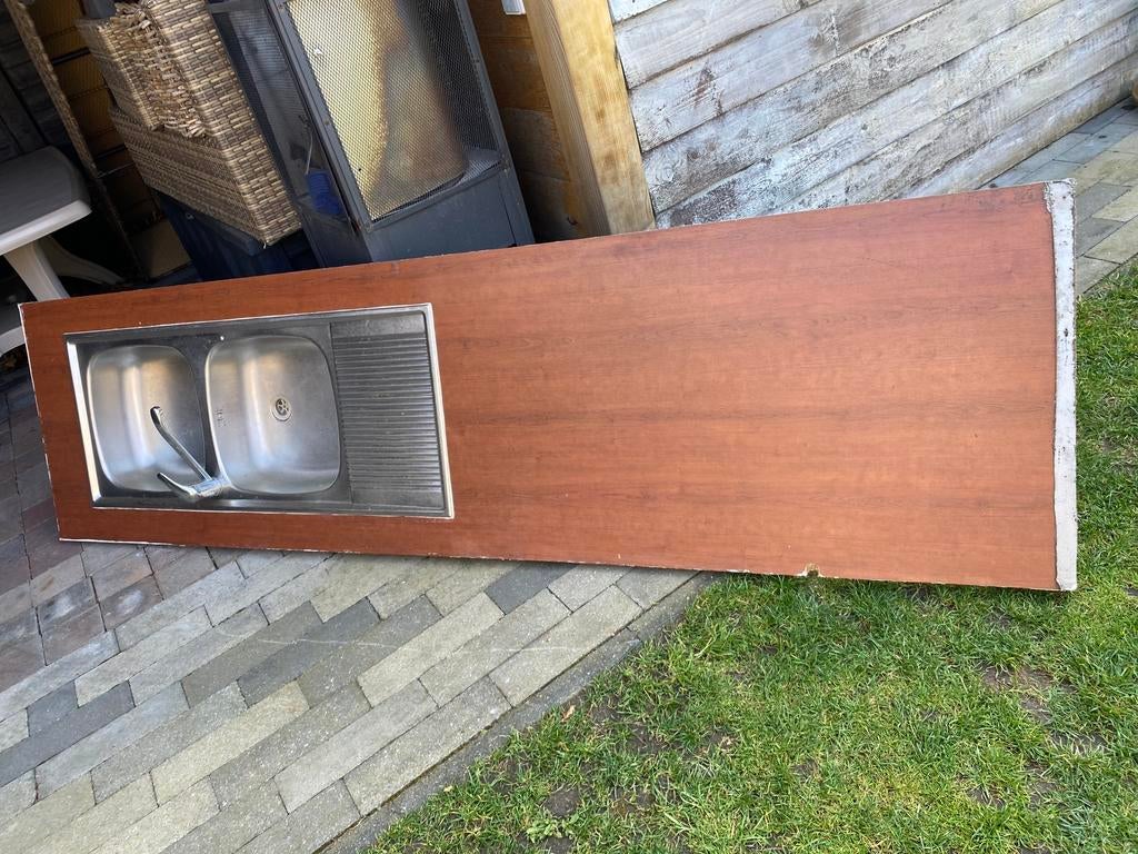 Wasbak met heel goed werkblad zie foto’s, Computers en Software, Ophalen, Zo goed als nieuw