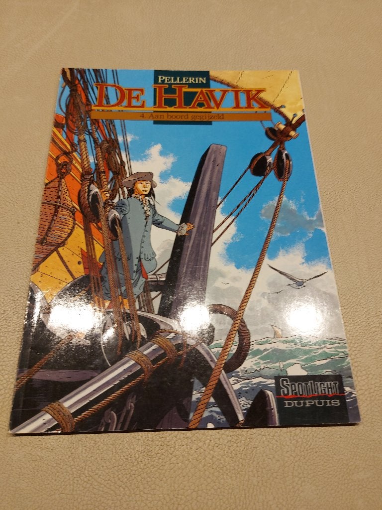De Havik 4 : Aan boord gegijzeld, Eén stripboek, Ophalen of Verzenden, Zo goed als nieuw, Pellerin