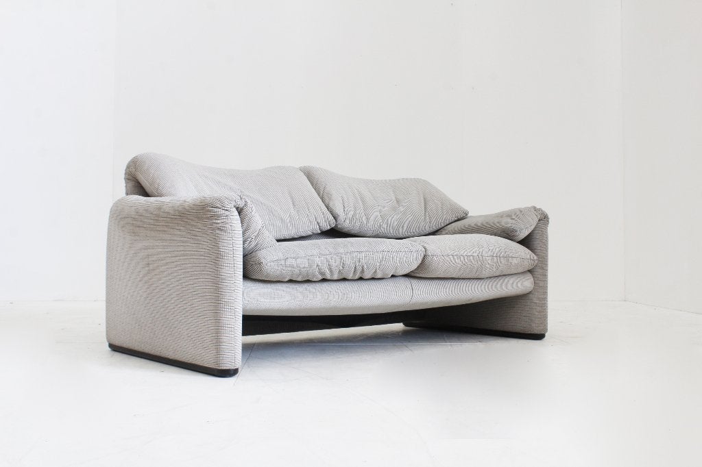 Vintage Cassina Maralunga 2 zits sofa Vico Magistretti, Ophalen of Verzenden