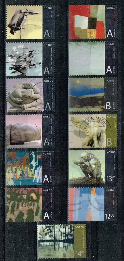 Postzegels uit Noorwegen - K 5698 - kunst, Postzegels en Munten, Verzenden, Noorwegen, Gestempeld