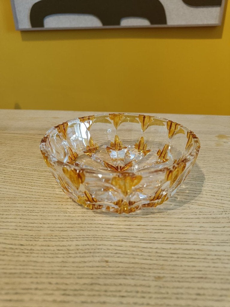 Magnifique plat vintage en cristal, Allemange, années 60/70, Enlèvement ou Envoi, Maison et Meubles