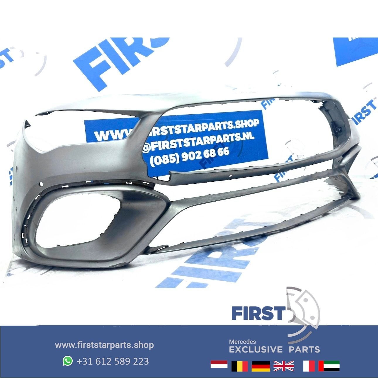 BUMPER W118 CLA45 AMG AERO A1188800601 VOORBUMPER ZWART WIT, Utilisé, -, Avant, -