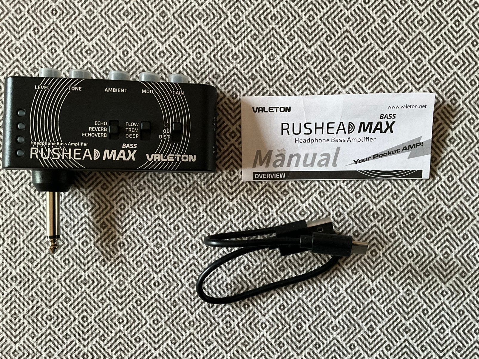 Ampli casque pour basse Valeton Rushead Max, Enlèvement, Comme neuf, Guitare basse