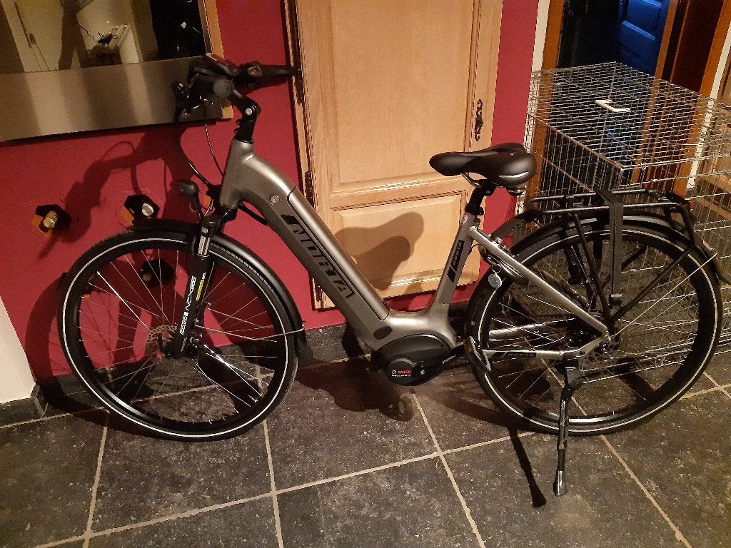 Electrische damesfiets, Fietsen en Brommers, Velgrem, (Extra) lage instap, 47 tot 50 cm, Zo goed als nieuw