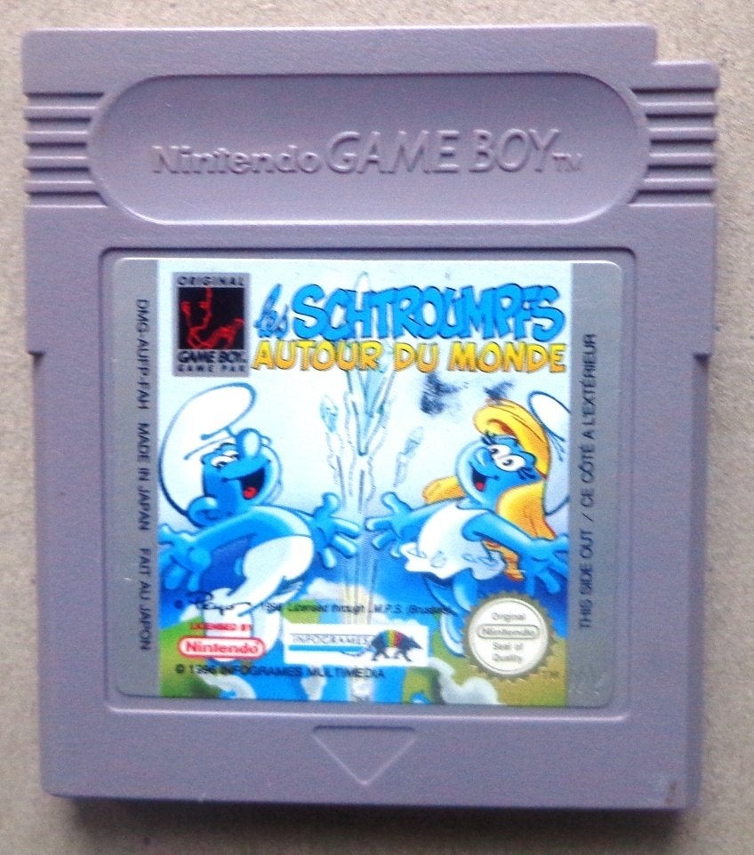 Les Schtroumpfs Autour du Monde voor de Nintendo Gameboy, Ophalen of Verzenden, Gebruikt
