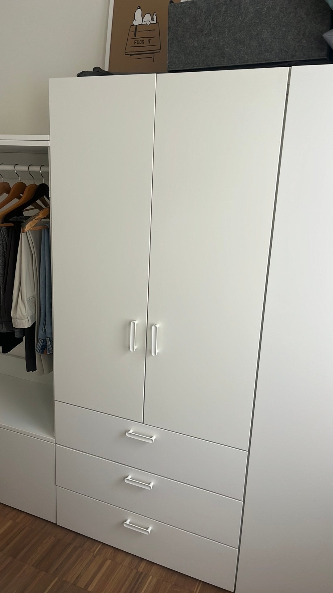 IKEA PLATSA Dubbele Garderobekast met 3 Laden, Ophalen