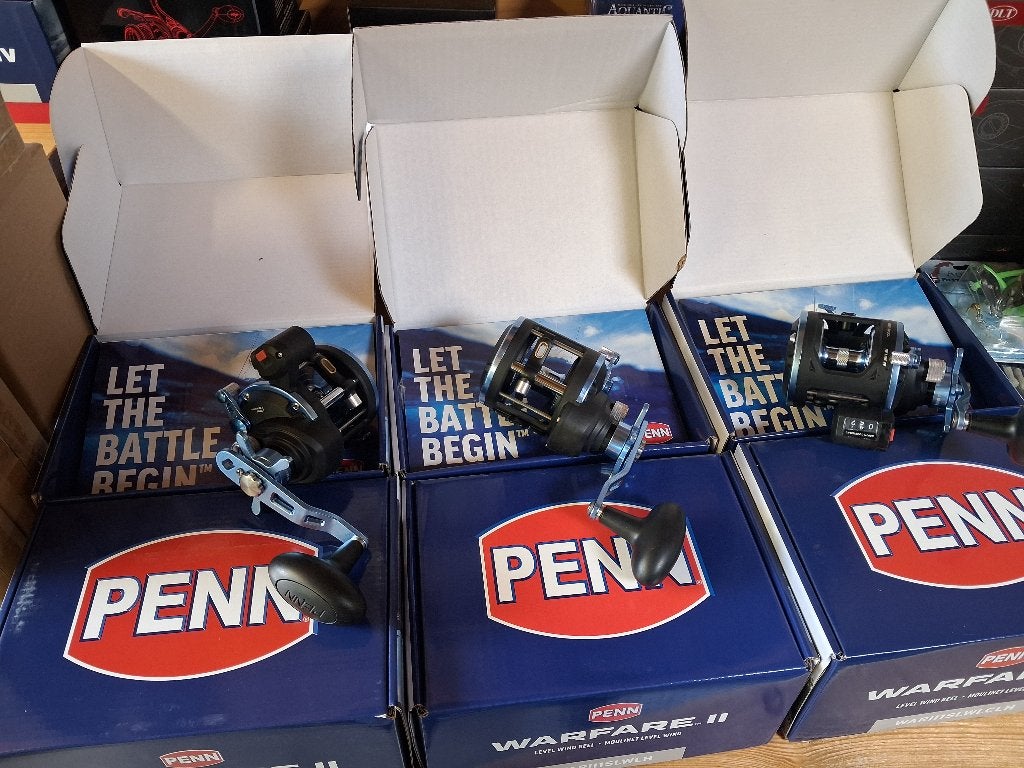 6x PENN WARFARE II Zoutwater Reels...Nieuw in doos!, Ophalen of Verzenden, Nieuw, Molen