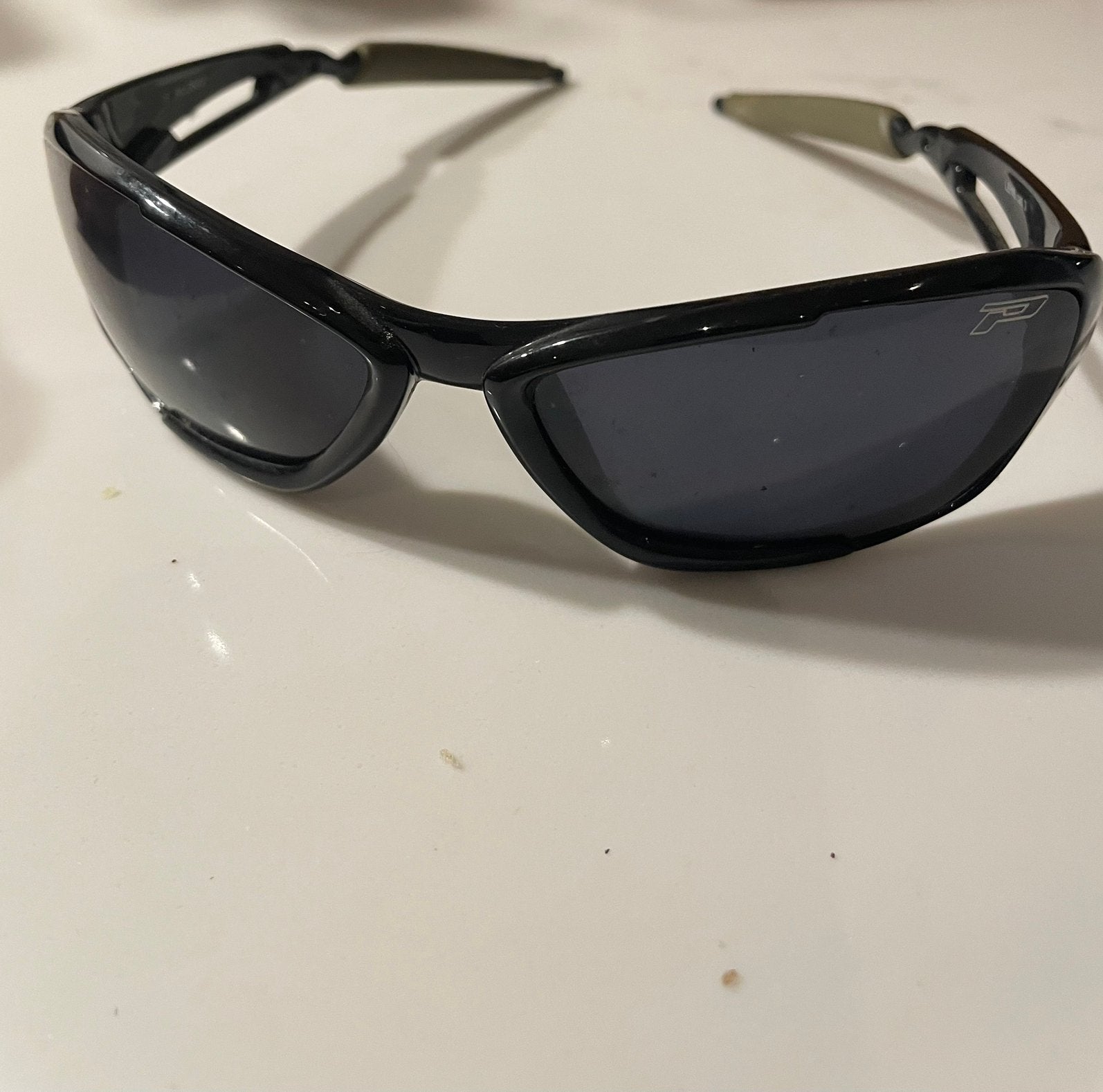 Lunettes de sport Progrip noires avec CE Art. 3602, Autres marques, Enlèvement ou Envoi, Comme neuf, Lunettes