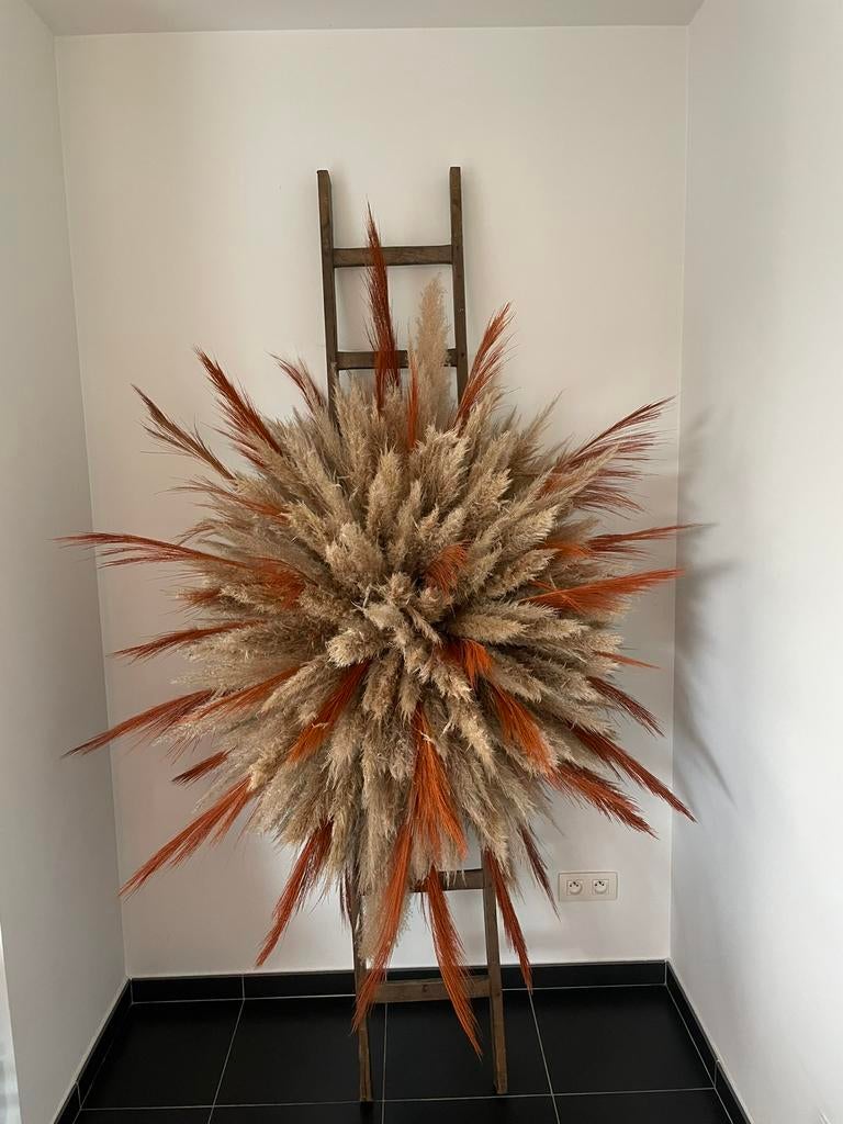 Bloemenwolk met ladder, Huis en Inrichting, Ophalen, Zo goed als nieuw