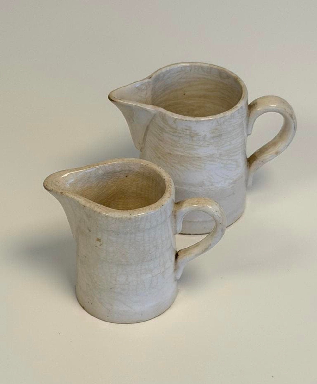 2x Boch Frères Keramis melkkannen set vintage België servies, Antiek en Kunst, Ophalen of Verzenden