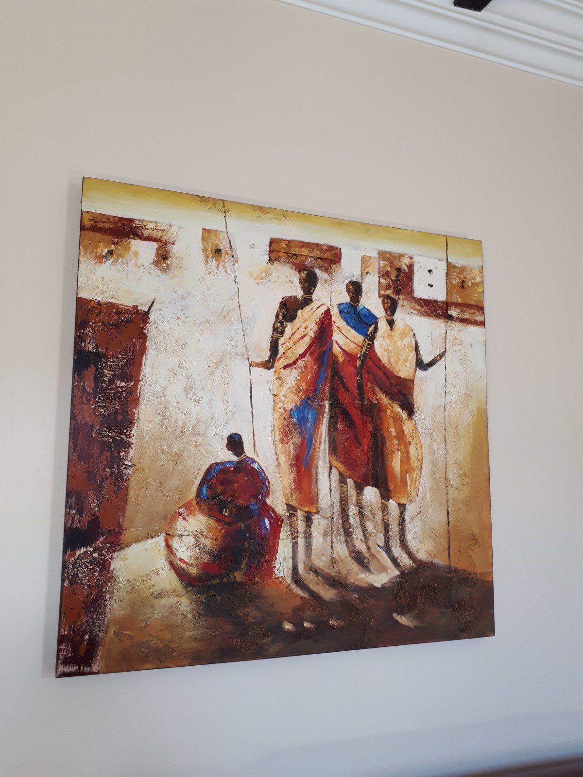 Tableaux décoratifs de style africain, Ophalen