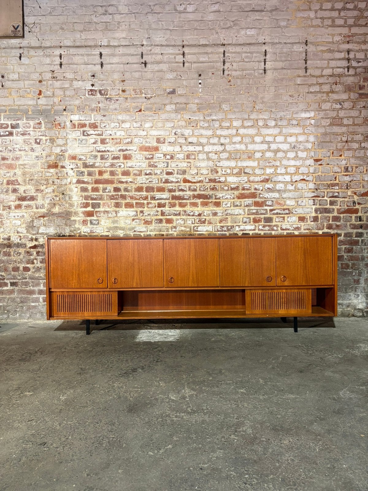 Enfilade/ buffet scandinave vintate teck 2m60, Enlèvement, Teck