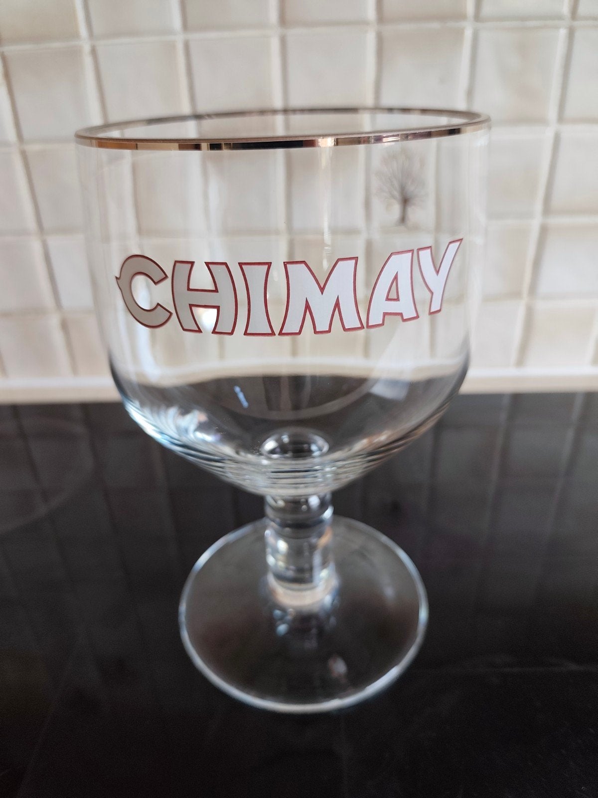 Groot glas van Chimay., Ophalen