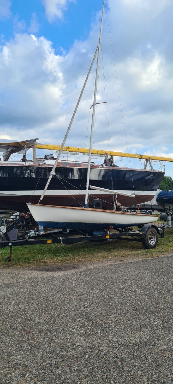 Jan van gent 525 zeilboot, Sports nautiques & Bateaux, Voiliers ouverts, Autres marques, Polyester, Utilisé, Foc