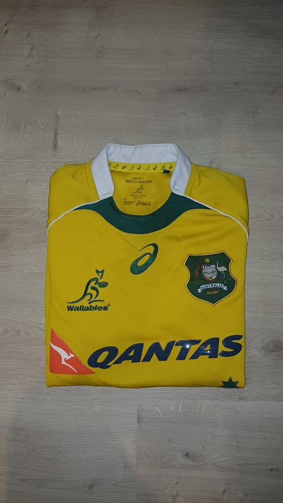Maillot de rugby d'Autralia Asics, Sports & Fitness, Football, Taille M, Enlèvement ou Envoi, Comme neuf, Maillot