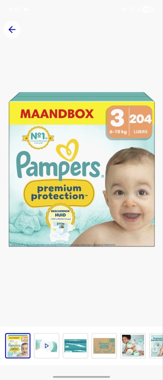 pampers maat 3   0.19€/pc, Ophalen of Verzenden, Nieuw