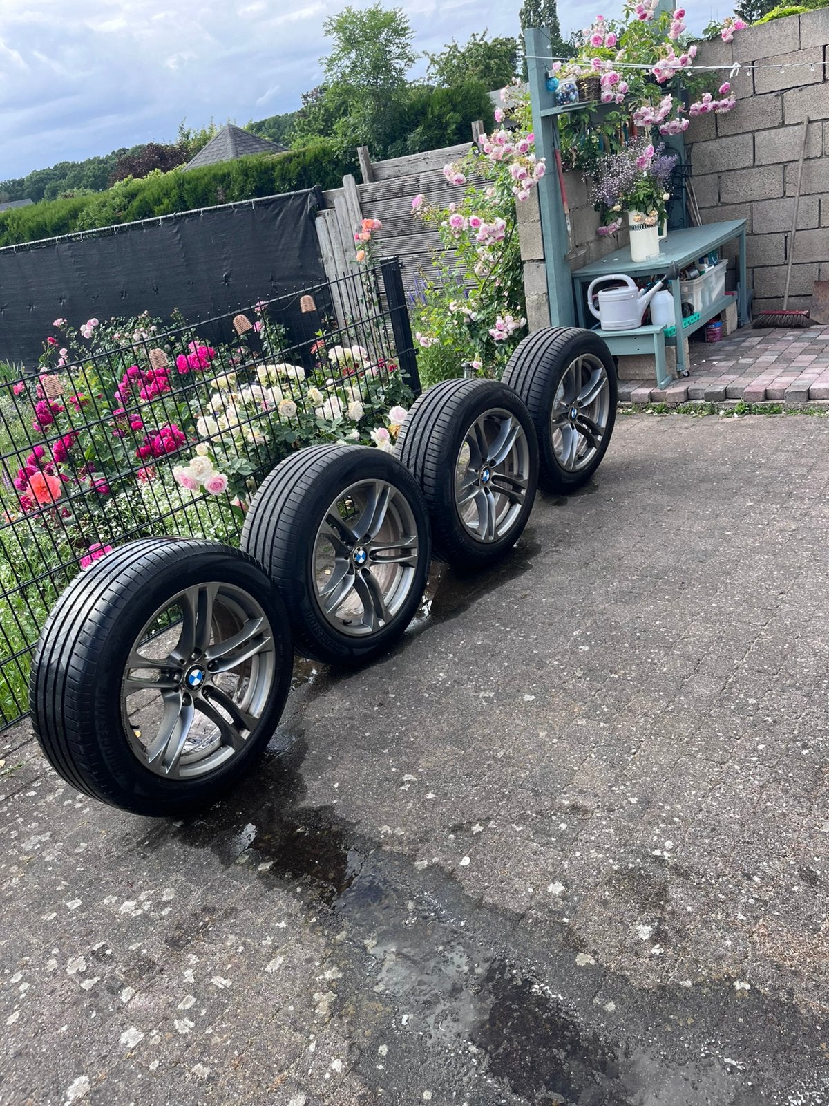 Pneus&Jabtes      225/55 R18  BMW Séri 5 F10 F11 en bon état, Enlèvement, Pneu(s)