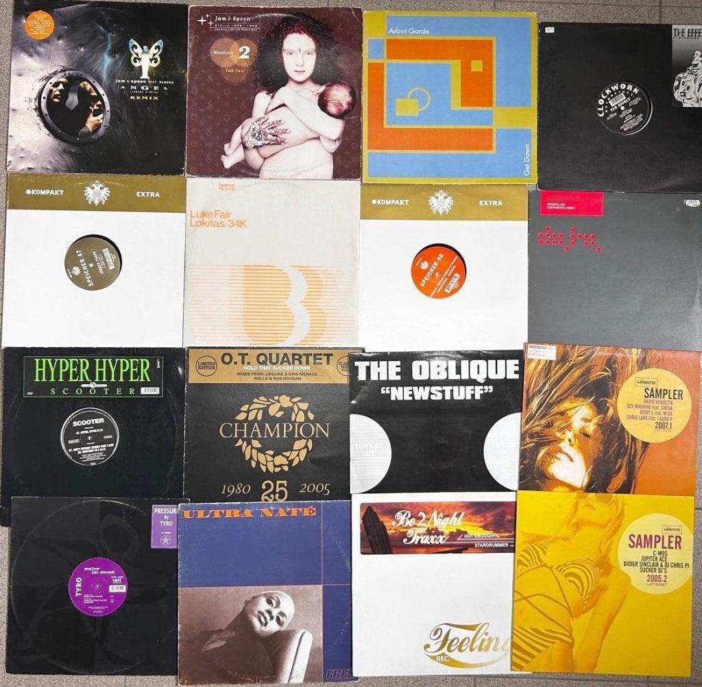 Groot lot 900 stuks vinyls Trance - Retro - House, Ophalen, Gebruikt, 12 inch, House