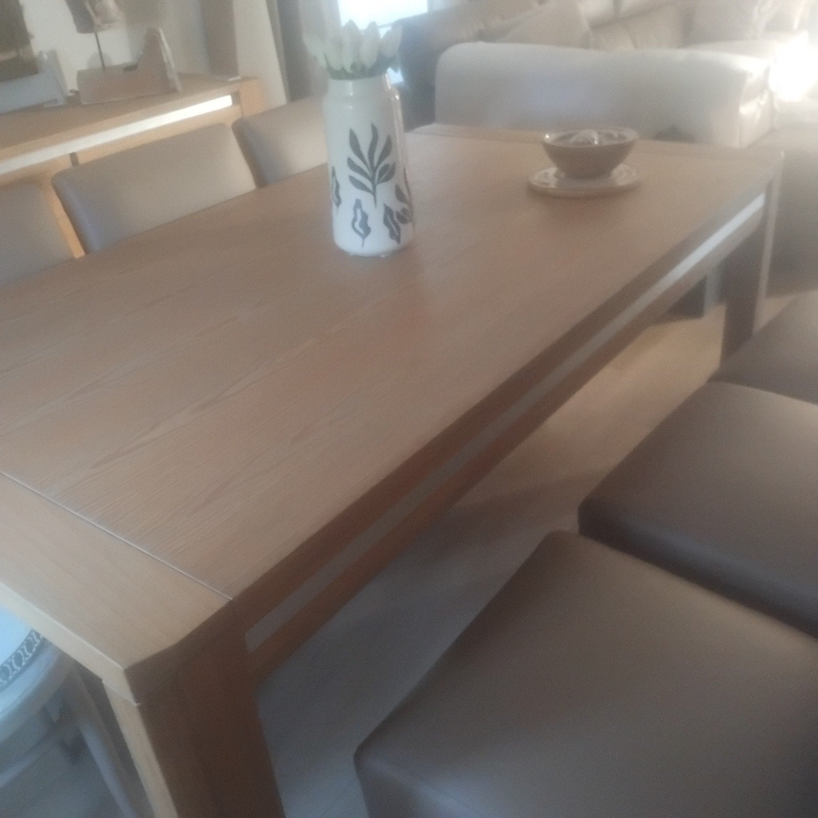 Table de salle à manger avec rallonge très grande, Maison & Meubles, Salles à manger complètes